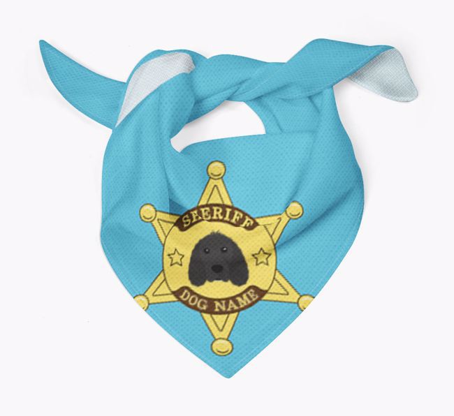 Personalised Sheriff Bandana for your {breedFullName}